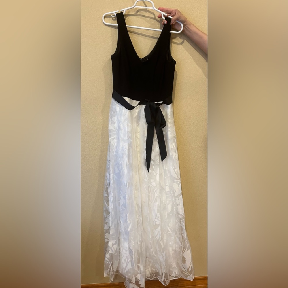 Patra Black and White Gown